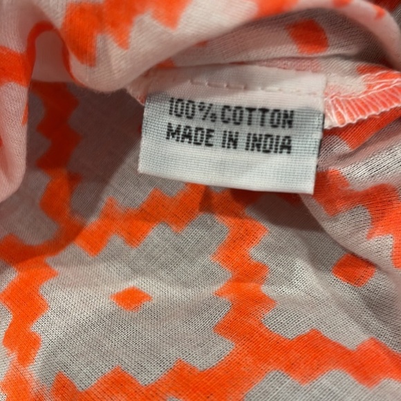 J Crew SZ Summer Boho Block Print Shirt - Picture 4 of 6